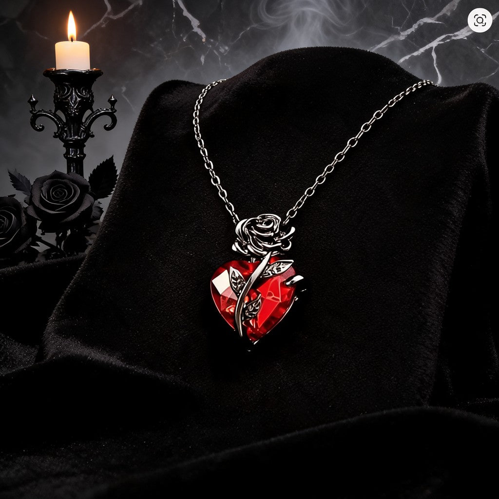 Silver Rose Bracelet – Lunar Gothic Mystic Night Collection