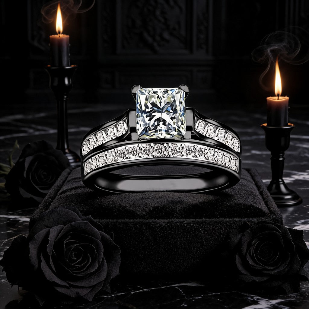 Silver Rose Bracelet – Lunar Gothic Mystic Night Collection
