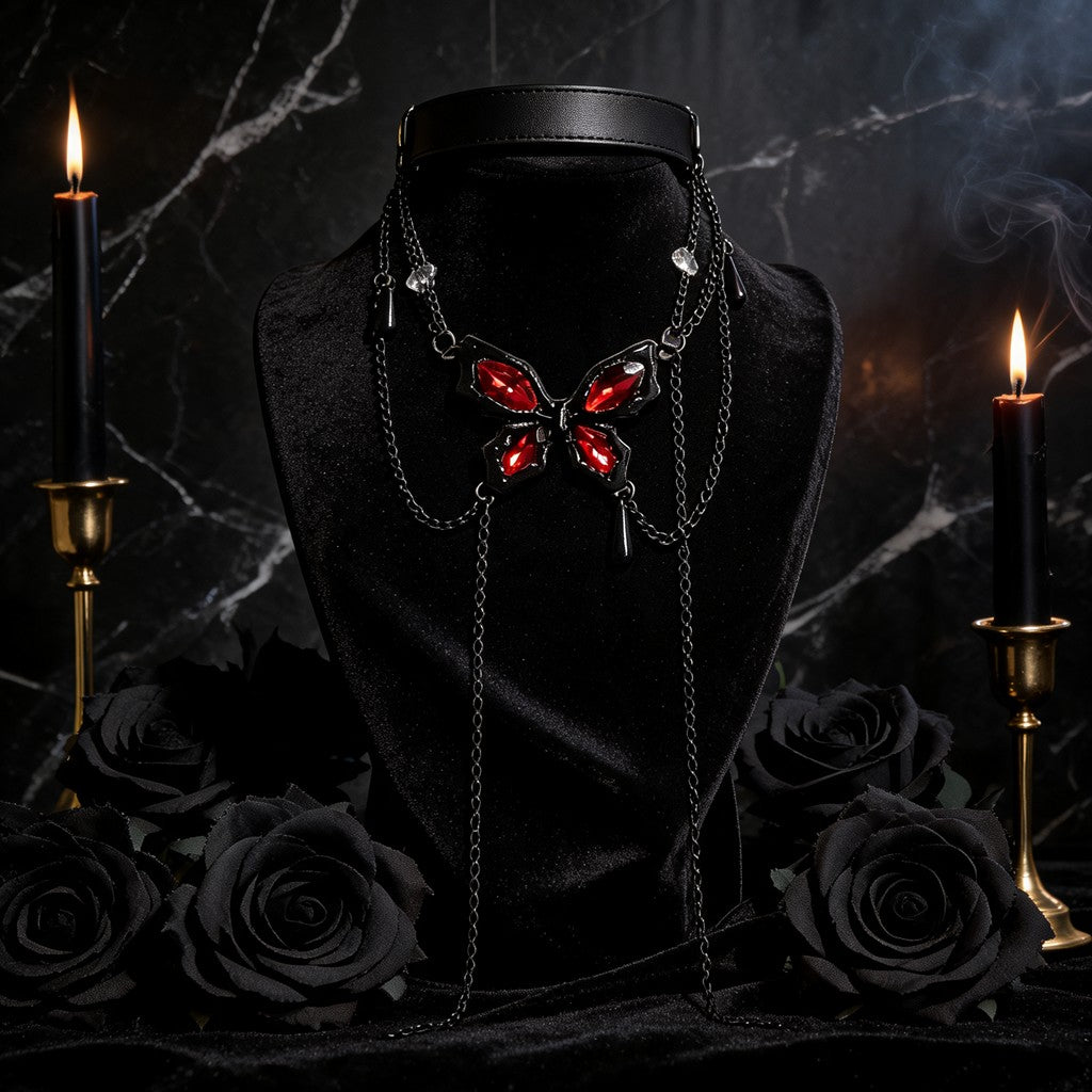Silver Rose Bracelet – Lunar Gothic Mystic Night Collection